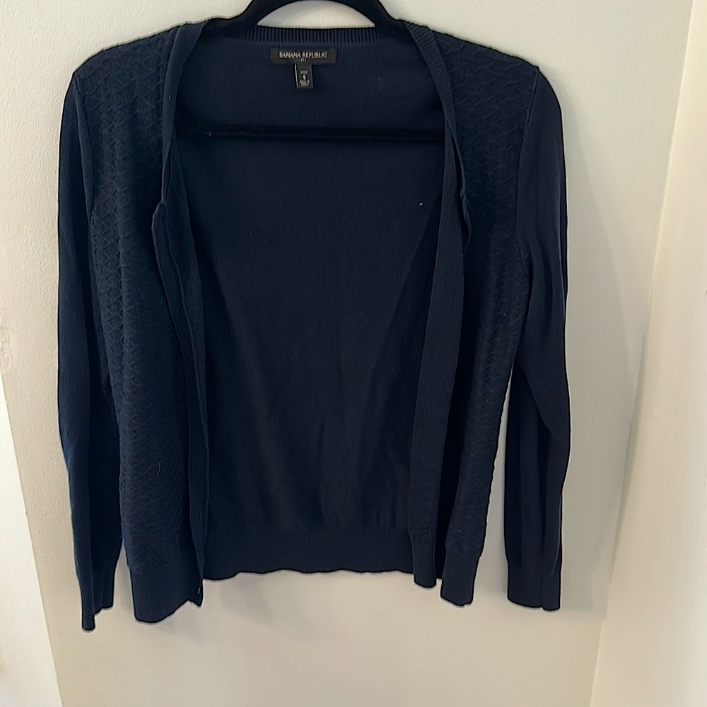 Banana republic petite small navy sweater